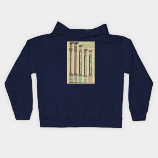 Five Orders of Architecture by Vignola Kids Hoodie